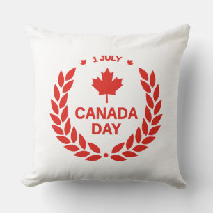 Canada Day Celebration – Canadian July 1st Party Throw Pillow