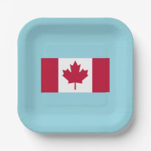 Canada Day Celebration Party Plate