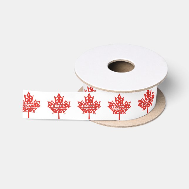 Canada Day Celebration Satin Ribbon (Spool)