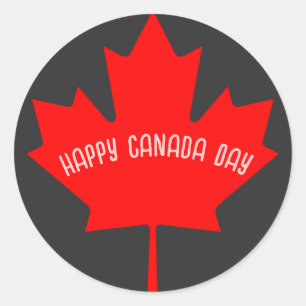 Canada Day  Classic Round Sticker