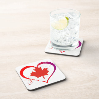 Canada Day Cork-Backed Coasters