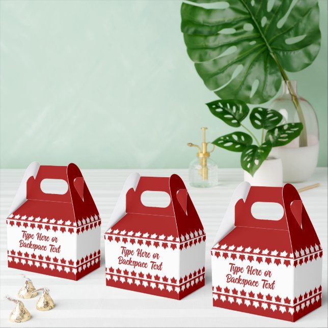 Canada Day Favour Box Personalized Canada Bags (Multiple)