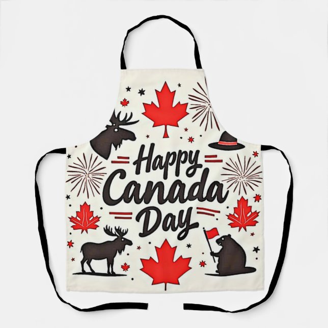 Canada Day Fun Vibes Apron (Front)