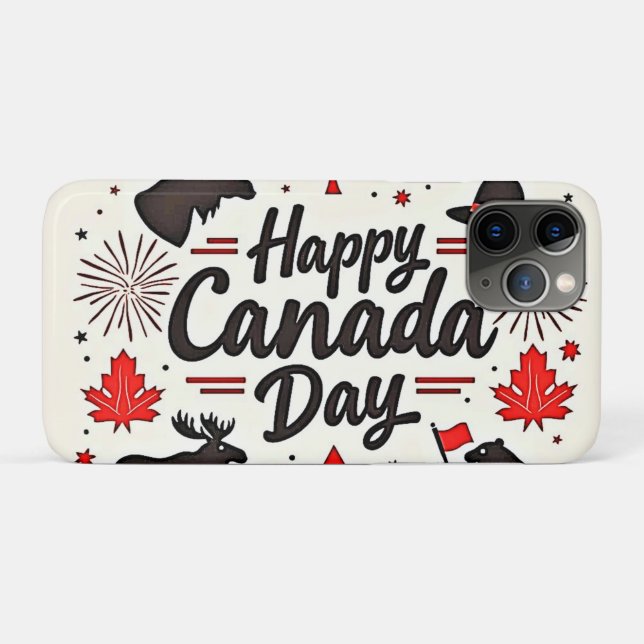 Canada Day Fun Vibes Case-Mate iPhone Case (Back (Horizontal))
