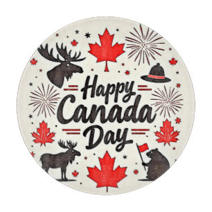 Canada Day Fun Vibes Cutting Board
