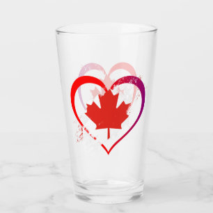 Canada Day Glass Tumbler