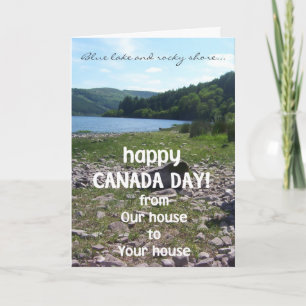 Canada Day Greeting Card, From Our House to Yours Card