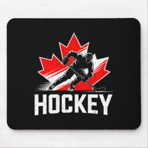 Canada day hockey patriotic maple leaf canadian mouse pad