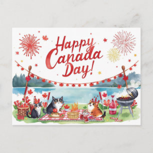 Canada Day Holiday Postcard