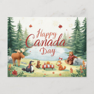 Canada Day Holiday Postcard