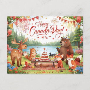 Canada Day Holiday Postcard