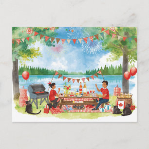 Canada Day Holiday Postcard