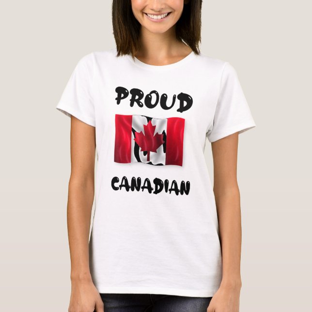 Canada Day In Canada In 2021 Maple Leaf Proud Cana T-Shirt (Front)