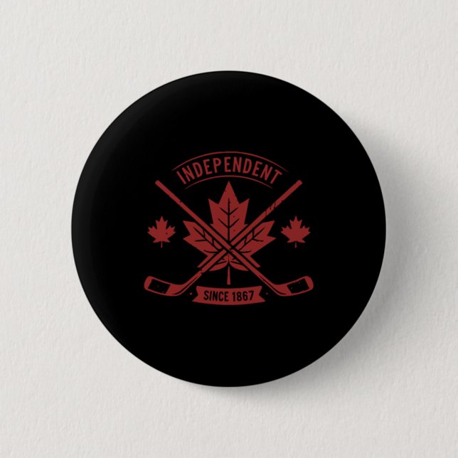 Canada Day - Independent Since 1867 - Clic Canada  2 Inch Round Button (Front)