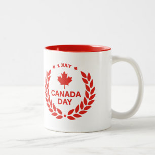 Canada Day /July 1st Two-Tone Coffee Mug