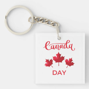 Canada Day Keychain