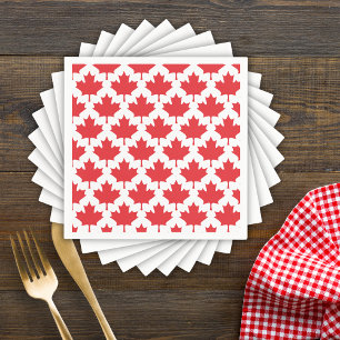 Canada Day Maple Leaf Napkin