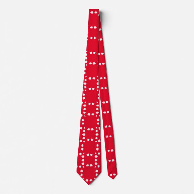 canada day mens neck tie (Front)