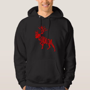 Canada Day Moose Canadian Pride 1st Of July Hoodie
