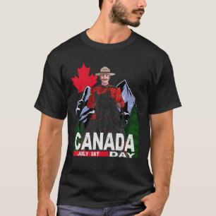 Canada Day Mountie Mable Leaf Canadian Funny Count T-Shirt