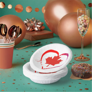 Canada Day Paper Bowls Paper Plate