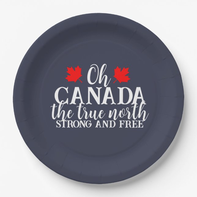Canada Day  Paper Plate (Front)