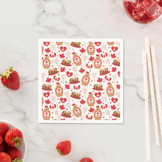Canada Day Party Paper Napkins (Insitu)