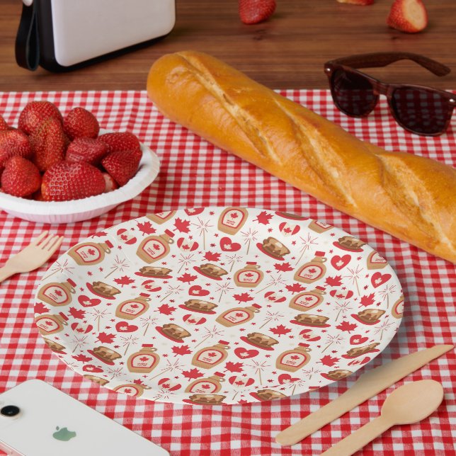 Canada Day Party Paper Plates (Picnic)