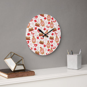 Canada Day Party Wall Clock