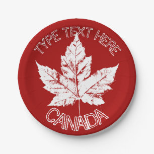 Canada Day Plates Cool Custom Canada Paper Plates
