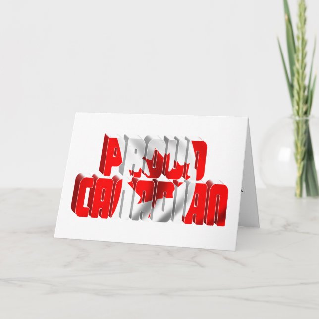  Canada Day Proud Canadian Card (Front)