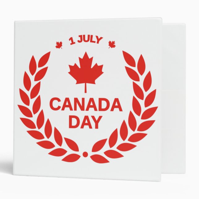 Canada Day Wreath Binder (Front/Inside)