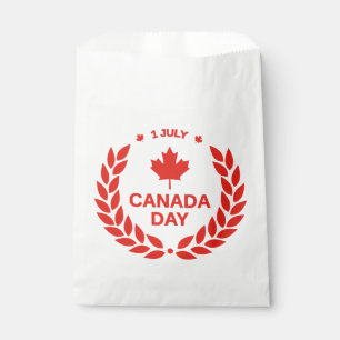 Canada Day Wreath Favour Bags