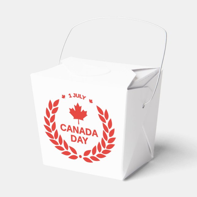 Canada Day Wreath Favour Box (Front Side)
