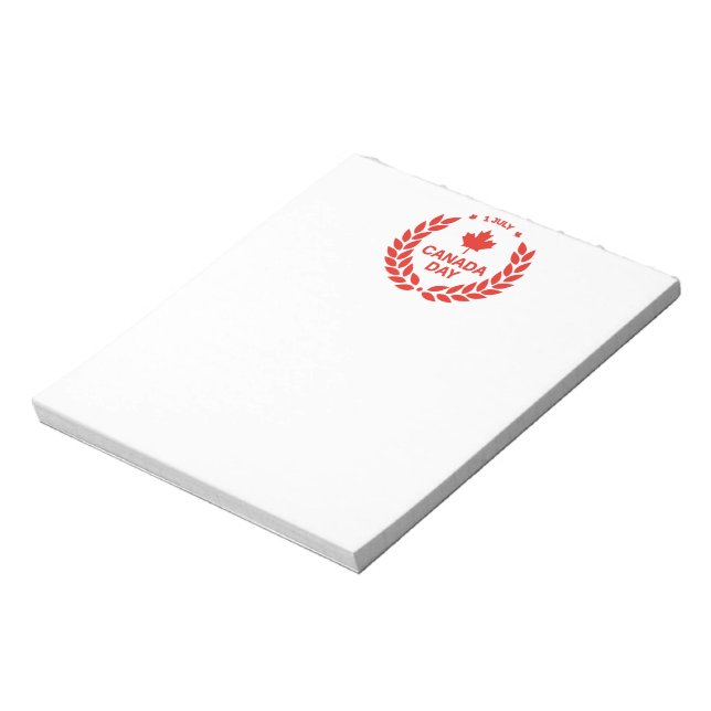 Canada Day Wreath Notepad (Rotated)