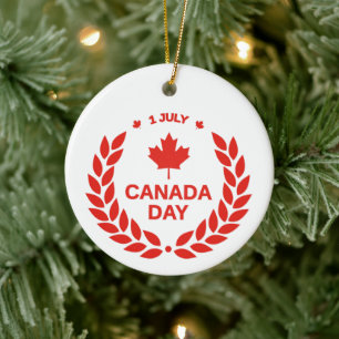 Canada Day Wreath Ornament