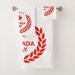 Canada Day Wreath Towel Set