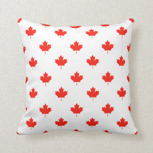 Canada Day Your Background Colour Throw Pillow