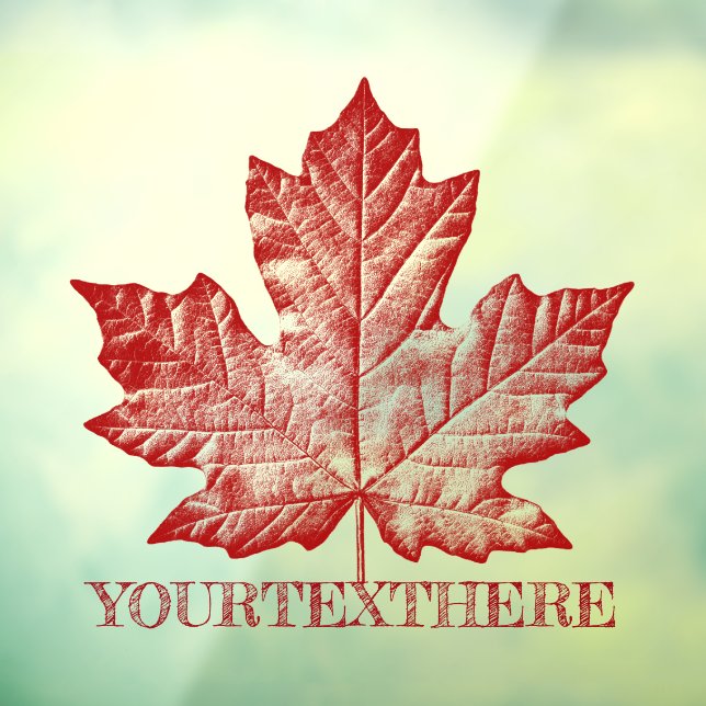 Canada Decals Personalize Cool Canada Window Decal (Sheet 3)