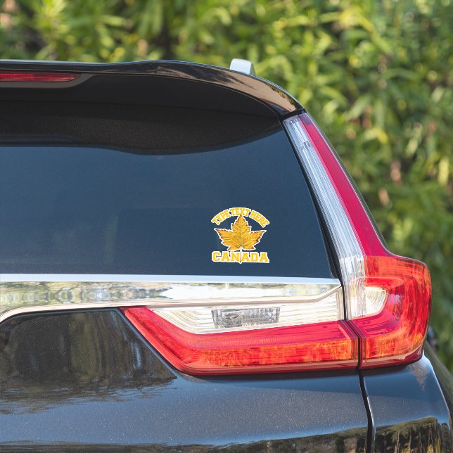 Canada Decals Personalized Sporty Canada Stickers (Car Side)