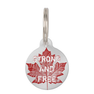 Canada Dog Tags Personalized Canada Pet Souvenirs