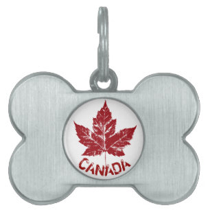 Canada Dog Tags Personalized Canada Pet Souvenirs