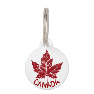 Canada Dog Tags Personalized Canada Pet Souvenirs