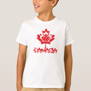 CANADA double RAIN EARTH MAPLE BY MASANSER PIXELAT T-Shirt