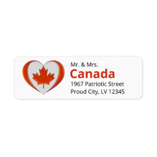 Canada Drapeau Coeur Maple Leaf Liberté Patriotiqu