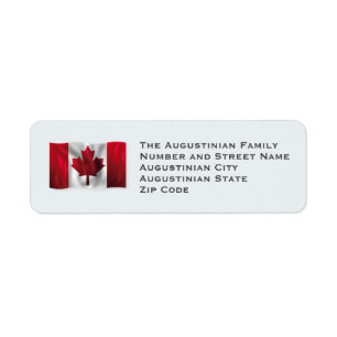 CANADA Drapeau patriotique Customisé Adresse de re