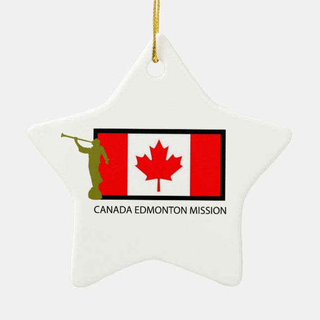 CANADA EDMONTON MISSION LDS CTR CERAMIC ORNAMENT (Front)