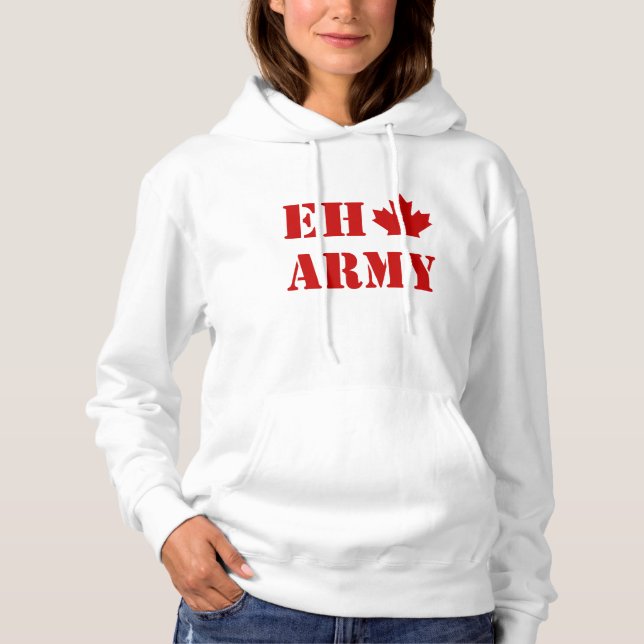 Canada Eh Army Hoodie (Front)