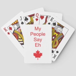 Canada eh playing cards