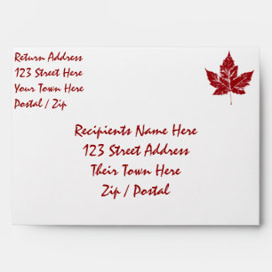 Canada Envelopes Personalized Cool Canada Envelope